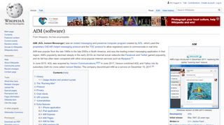 
                            11. AIM (software) - Wikipedia