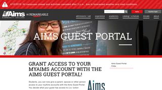 
                            10. Aims Guest Portal - Aims Community College