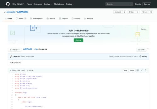 
                            3. AIMWARE/Login.cs at master · aequabit/AIMWARE · GitHub