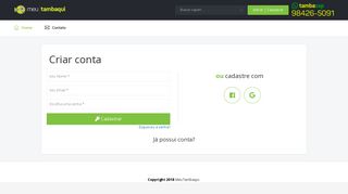 
                            3. Ainda não possui conta? - Meu Tambaqui