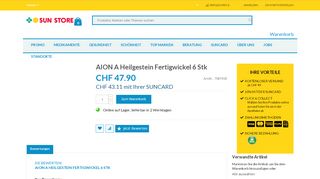 
                            7. AION A Heilgestein Fertigwickel 6 Stk - Sunstore.ch