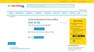 
                            6. AION A Würenloser Pulver 1000 g - Sun Store