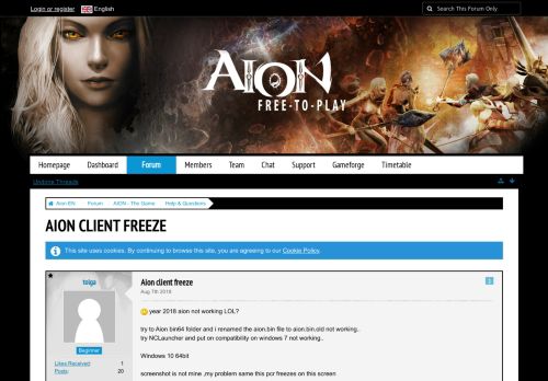 
                            6. Aion client freeze - Help & Questions - Aion EN