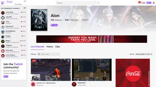 
                            9. Aion - Twitch