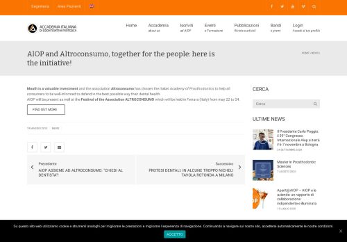 
                            11. AIOP and Altroconsumo, together for the people: here is the initiative ...