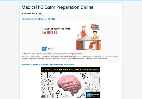 
                            7. aipgmee mock test - PrepLadder