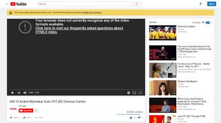 
                            11. AIR 19 Aniket Murhekar from FIITJEE Chennai Centre - YouTube