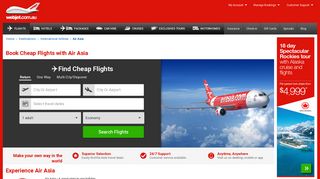 
                            9. Air Asia Flights - Tickets and Online Bookings - Webjet