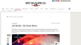 
                            12. Air Berlin- Für immer gelandet - Tagesspiegel