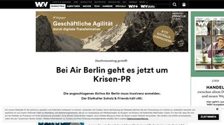 
                            13. Air Berlin meldet Insolvenz an | W&V