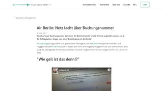 
                            8. Air Berlin: Netz lacht über ungewöhnliche Buchungsnummer