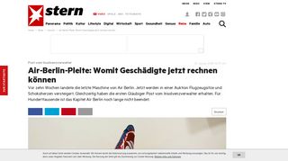
                            10. Air-Berlin-Pleite: Womit Geschädigte jetzt rechnen können | STERN.de