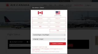 
                            4. Air Canada - Flight Status Information