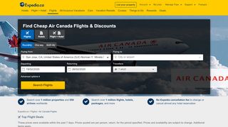 
                            11. Air Canada Flights: Book Your Air Canada Airfare Today | Expedia.ca