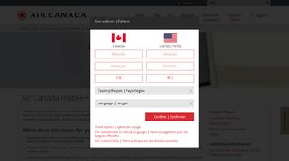 
                            4. Air Canada mobile+