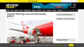 
                            13. Air Cargo News | Forwarder TASCO signs up to use AirAsia booking ...