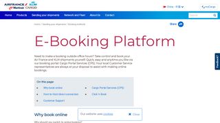 
                            3. AIR FRANCE KLM MARTINAIR Cargo - E-Booking