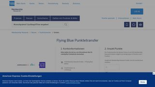
                            11. Air France und KLM Flying Blue Punktetransfer Membership Rewards®