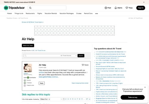 
                            6. Air Help - Air Travel Forum - TripAdvisor