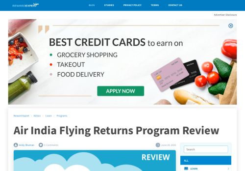 
                            11. Air India Flying Returns Program Review - RewardExpert.com