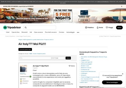 
                            9. Air Italy??? Mai Più!!!! - Trasporto aereo Forum - TripAdvisor