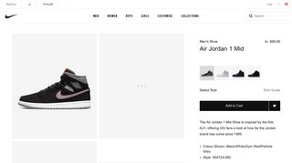 
                            11. Air Jordan 1 Mid Men's Shoe. Nike.com DK