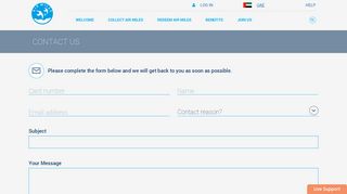 
                            6. Air Miles - Contact us