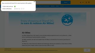 
                            12. Air Miles – Earn and redeem reward points at Sharaf DG – Sharaf DG ...