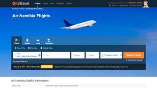 
                            13. Air Namibia Flights, Tickets & Promo Codes – OneTravel