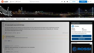 
                            11. Air pay/apple pay/android pay : Omaha - Reddit