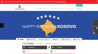 
                            1. Air Prishtina - Flüge von Europa in den Kosovo, nach ...