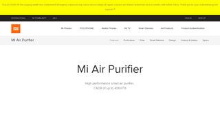 
                            11. Air Purifier - Mi Global Home