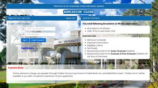 
                            2. Air University - Online Admission - AU Portals