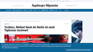 
                            5. Airberlin: Tschüss, Meilen! Nach Air Berlin ist auch Topbonus ...