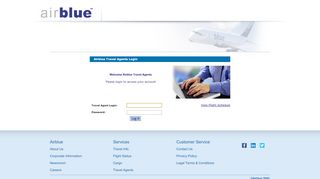 
                            1. Airblue - Travel Agents Login