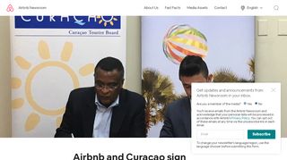 
                            13. Airbnb and Curaçao sign agreement | Airbnb Citizen