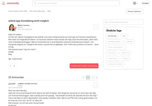 
                            1. airbnb app Anmeldung nicht möglich - Airbnb Community