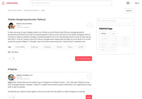 
                            3. Airbnb change log (records / history) - Airbnb Community