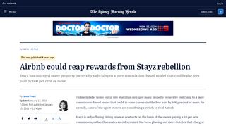 
                            11. Airbnb could reap rewards from Stayz rebellion - Sydney ...