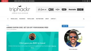
                            5. Airbnb Coupon Code: Get $40 off Your Booking Free! - Triphackr