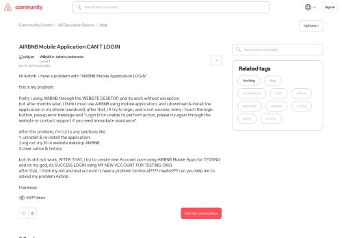 
                            8. AIRBNB Mobile Application CAN'T LOGIN - Airbnb Community