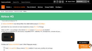 
                            4. Airbox 4g d'orange : Connectez-vous et partagez votre internet !