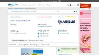 
                            10. ▷ Airbus Deutschland GmbH | Tel. (040) 743-... - Bewertung