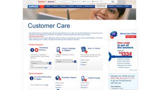 
                            4. Aircel Customer Care Services Delhi