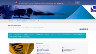 
                            4. Aircraft registration | UK Civil Aviation Authority