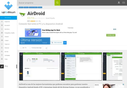 
                            4. AirDroid 3.6.0.0 - Descargar