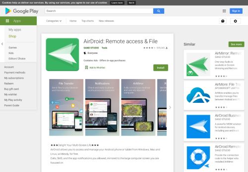 
                            6. AirDroid: Acceso remoto - Aplicaciones en Google Play