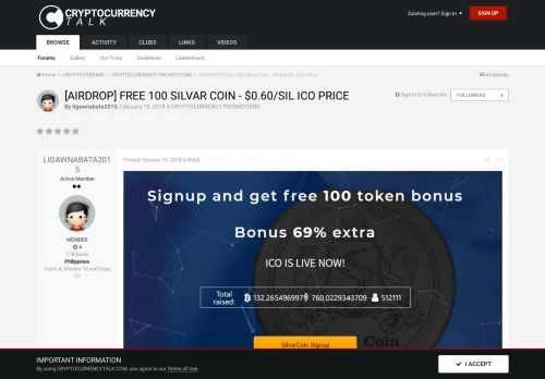 
                            11. [AIRDROP] Free 100 Silvar Coin - $0.60/SIL ICO Price - PROMOTIONS ...