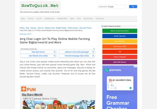 
                            9. Airg Chat Login Url To Play Online Mobile Farming Game ...