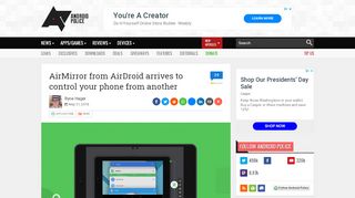 
                            5. AirMirror from AirDroid arrives to control your phone from another